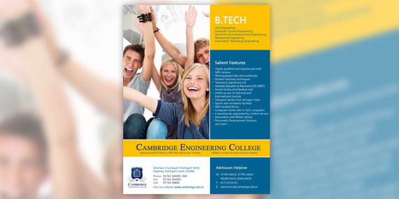 Cambridge Engineering College - Poster Design