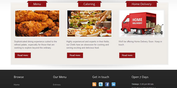 Restaurant Website Design