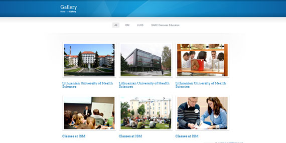 SARC Overseas Education consultants website - Photo gallery