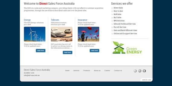 Website Design - Sales & Marketing Company