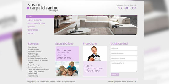 Steam Carpet Cleaning Sydney - Website - Homepage